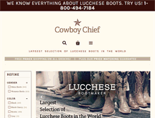 Tablet Screenshot of cowboychief.com